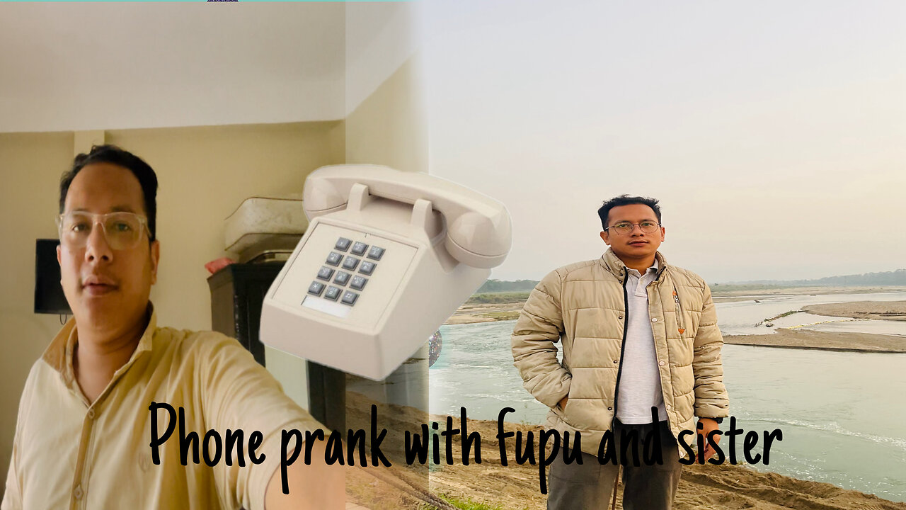 Fupu and sister got a prank phone ☎️ prank