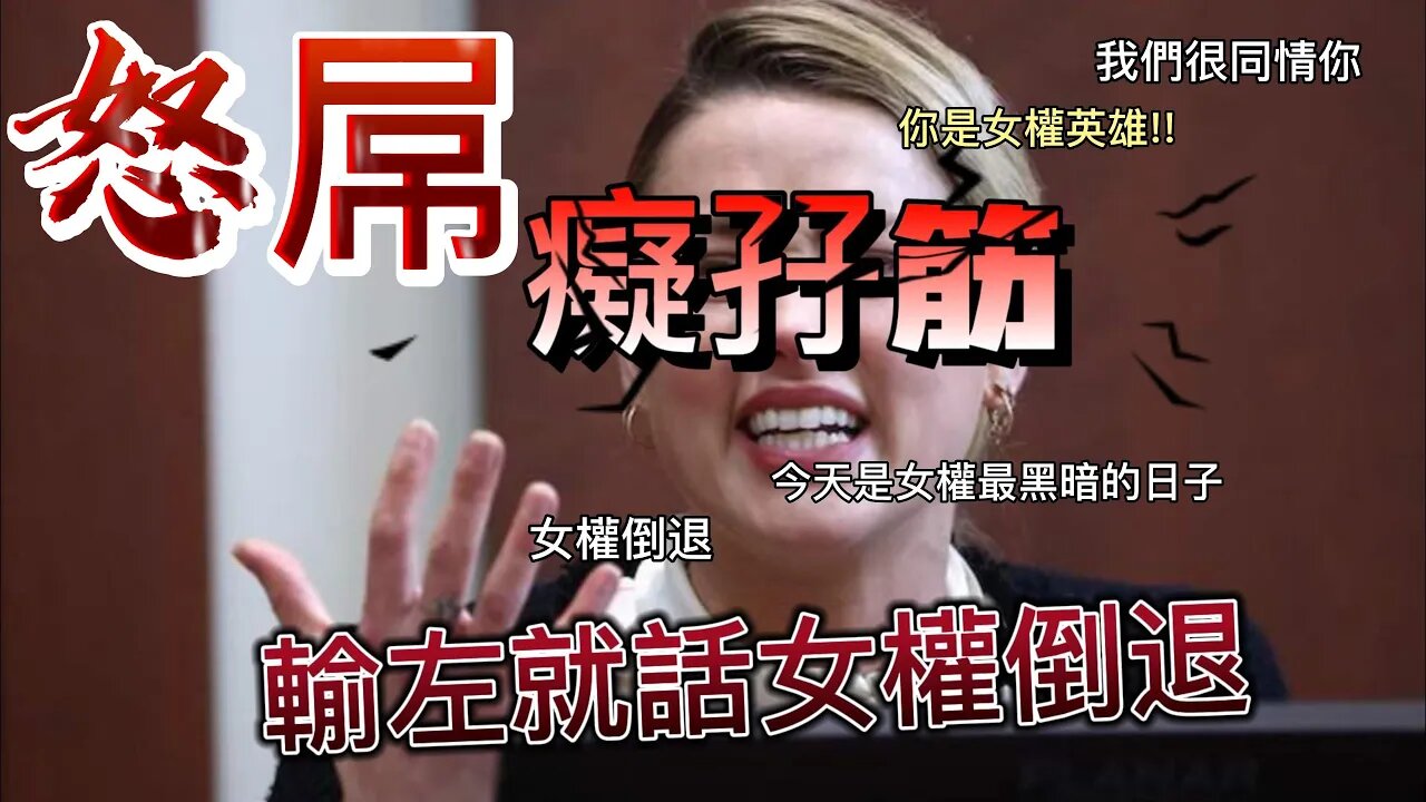 怒屌Amber Heard謊話連篇仲要拉女權落水,癡孖筋咁都仲有傻仔攬,D人個腦係咪裝屎?