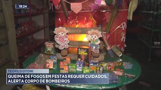 Teófilo Otoni: queima de fogos em festas requer cuidados, alerta Corpo de Bombeiros