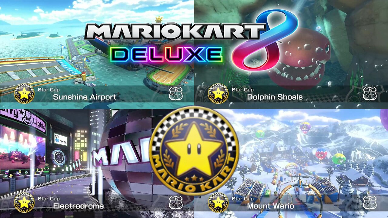 Mario Kart 8 Deluxe 150cc Star Cup 150cc Playthrough (Nintendo Switch)