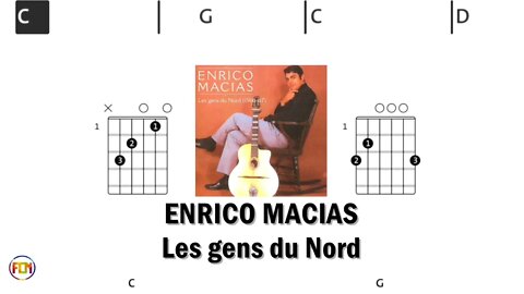 ENRICO MACIAS Les gens du Nord - (Chords & Lyrics like a Karaoke) HD