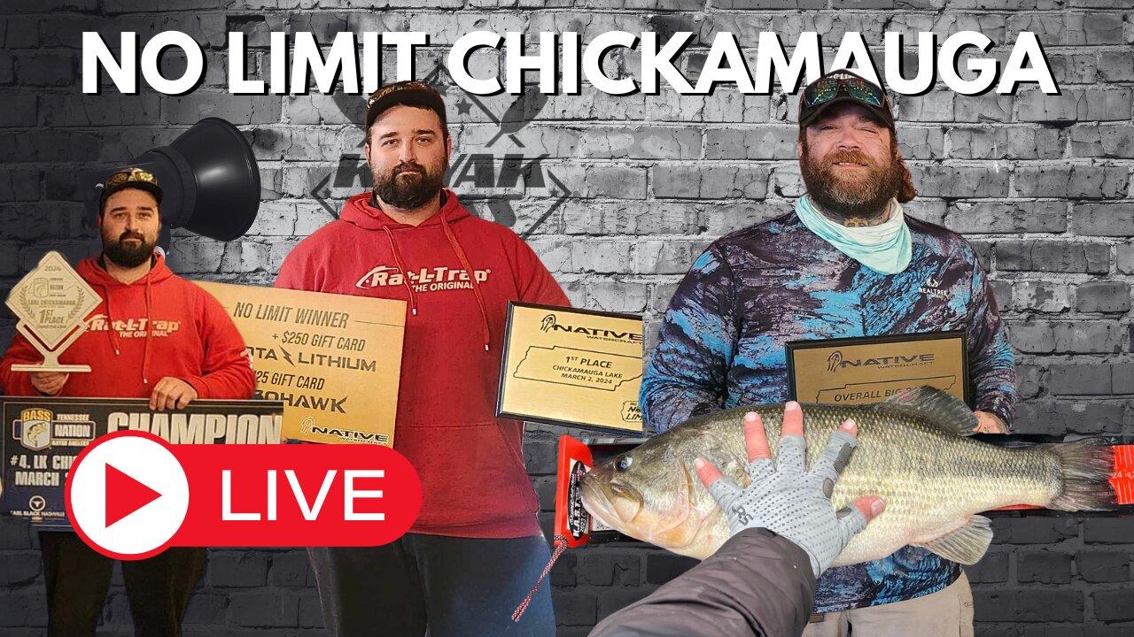 Native No Limit Big Bass Kayak Fishing Tournament - Lake Chickamauga