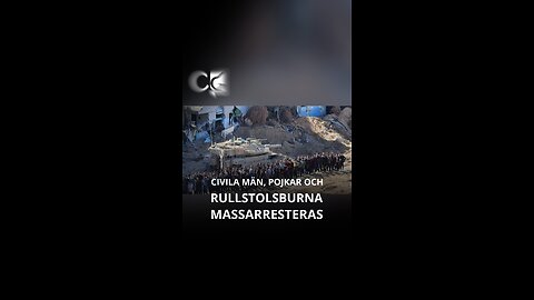 Civila män, pojkar och rullstolsburna massarresteras