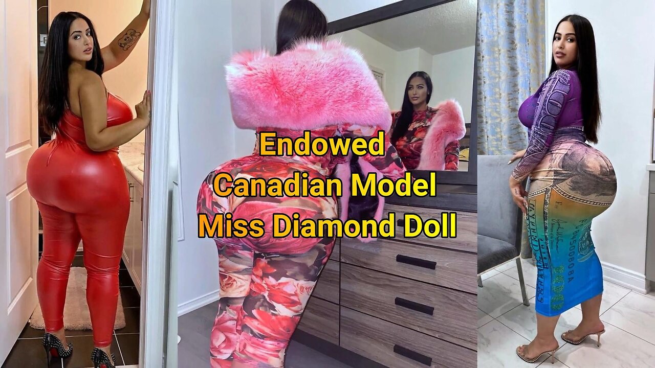 Endowed Canadian Model Miss Diamond Doll