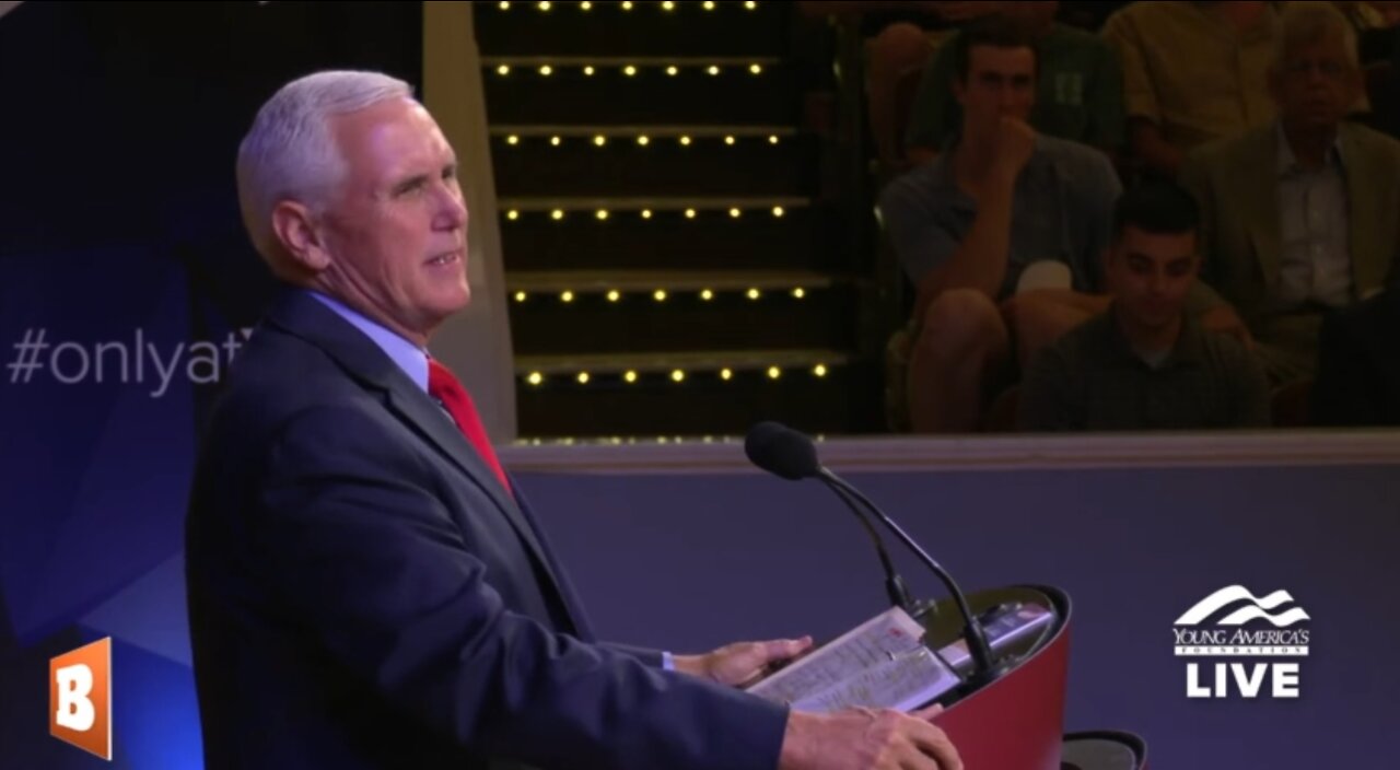 LIVE: Former VP Mike Pence Speaking at UVA Despite Student Protests…