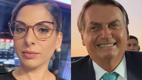 DANIELA LIMA DA CNN BRASIL SURPREENDE BOLSONARO