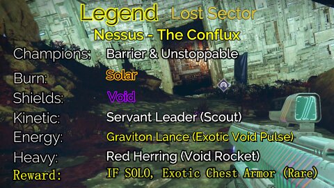 Destiny 2 Legend Lost Sector: Nessus - The Conflux 5-28-22