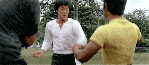 Cross kick Studio Films Bruce Lee Double kicks in big Boss