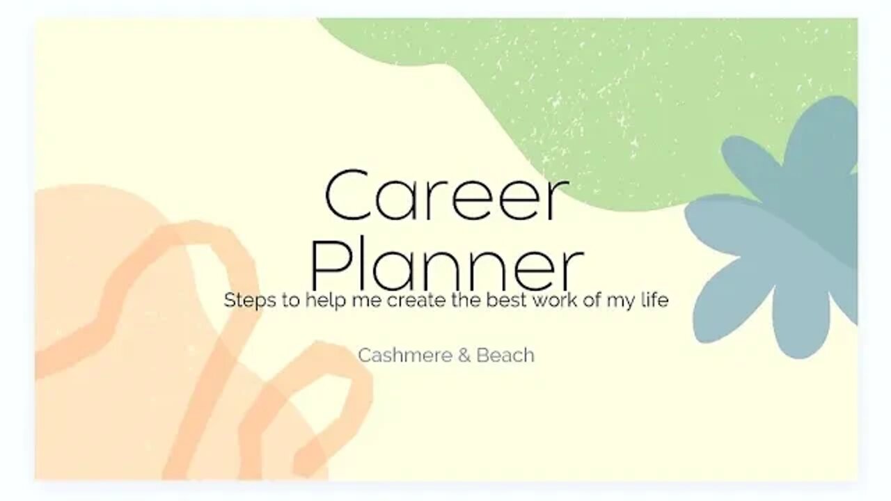 Career Planning Template #bulletjournal #planning