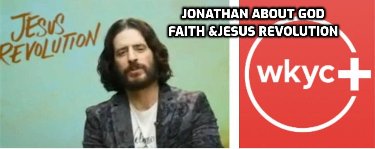 Jonathan Roumie gives interview to local tv st. speaking about God his faith and Jesus revolution