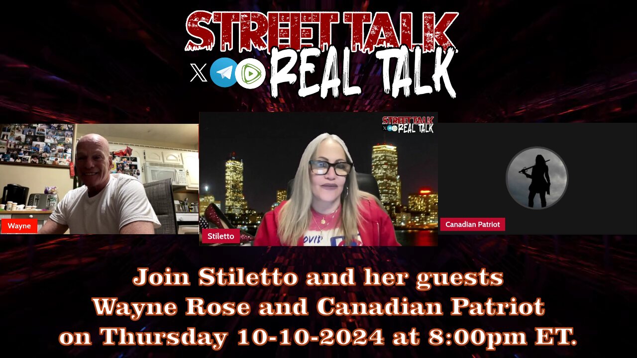 Rebroadcast of Street Talk with Stiletto 10-10-2024