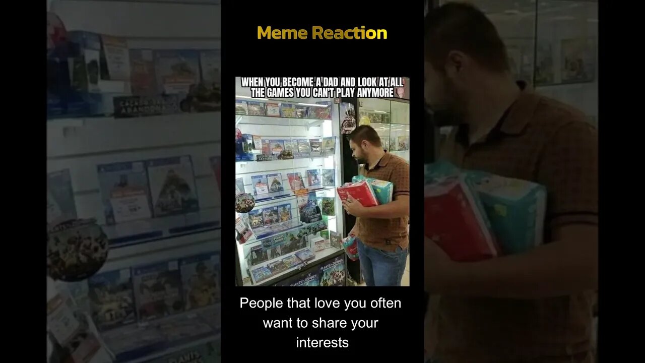 Dads can be Gamers - Meme Reaction 25 #shorts #gamingshorts