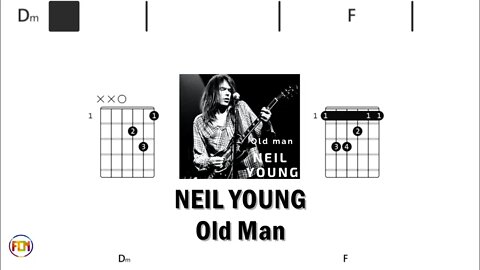 NEIL YOUNG Old man - (Chords & Lyrics like a Karaoke) HD