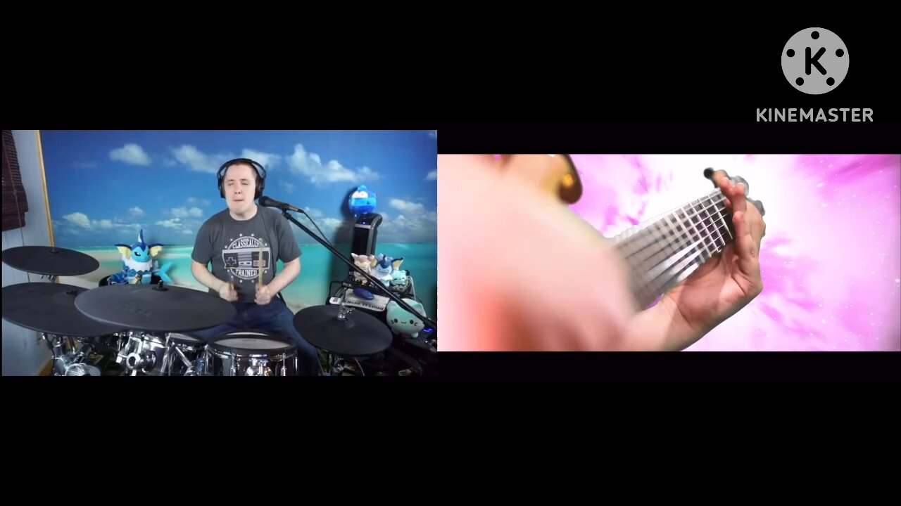 Nyan Cat on Drums & Guitar (ft. The8BitDrummer & FamilyJules)