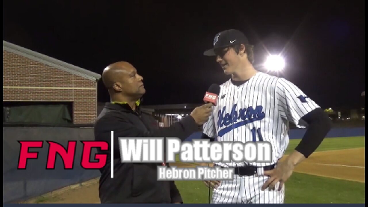 Hebron Pitcher Will Patterson after 3-1 WIn Over Coppell to Open District Play