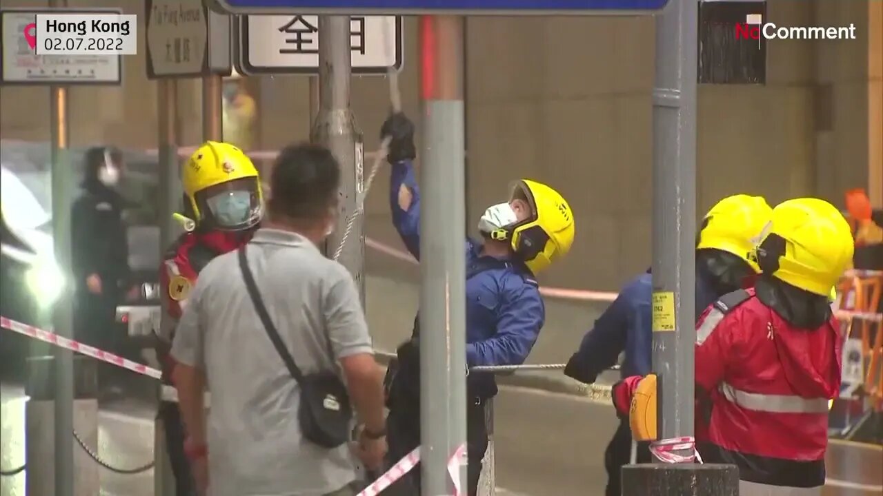 Typhoon Chaba hits Hong Kong and the south of China