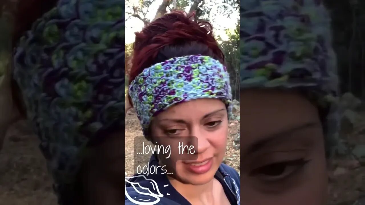 Unleash Your Creativity with a Variagated & Sky Blue Tunisian Crochet Headband | Jenetics Creations