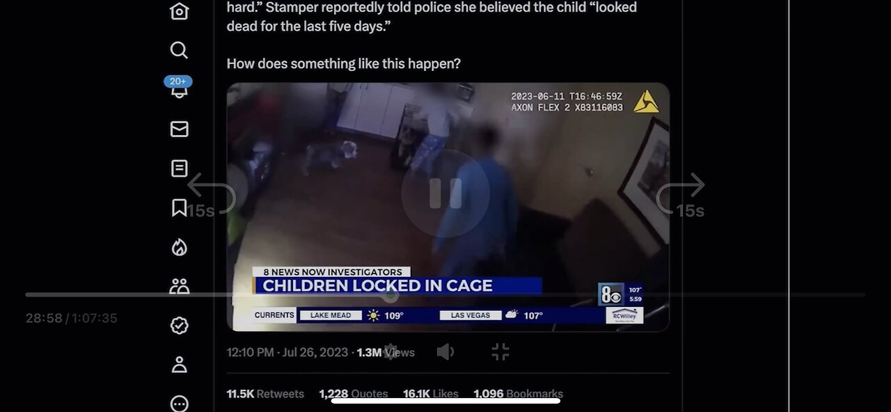 Las Vegas child abuse locked in cages July 26, 2023