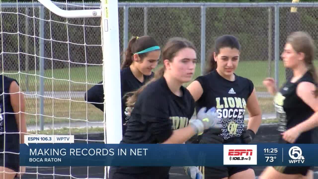 Olympic Heights leans on record setting goalie