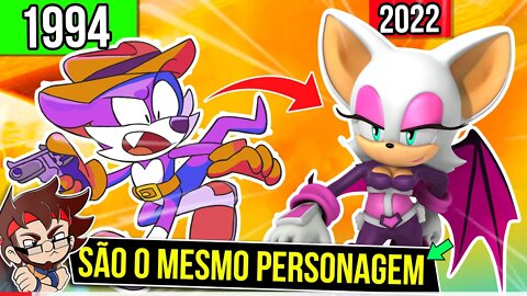 EVOLUÇÃO e Historia de Rouge e Fang nos JOGOS do SONIC