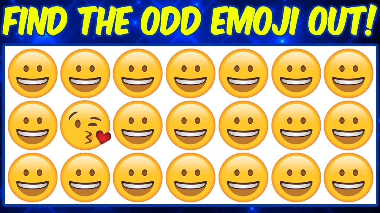 find the odd one out emoji quiz easy medium hard