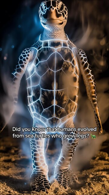 Evolution of Humans from Turtles Who Grew Legs