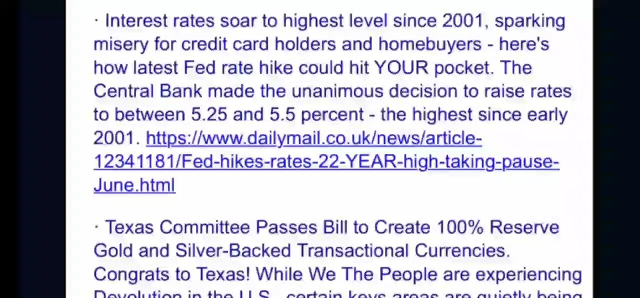 NEWSFORCE 🌎, [7/28/2023 7:06 AM] Texas to be our gateway into our new Republic-