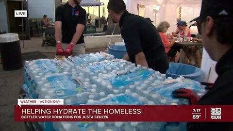 Valley company collecting water bottles for homeless community