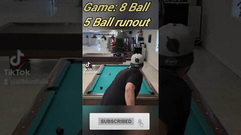 5 Ball runout #8ballpool #shorts