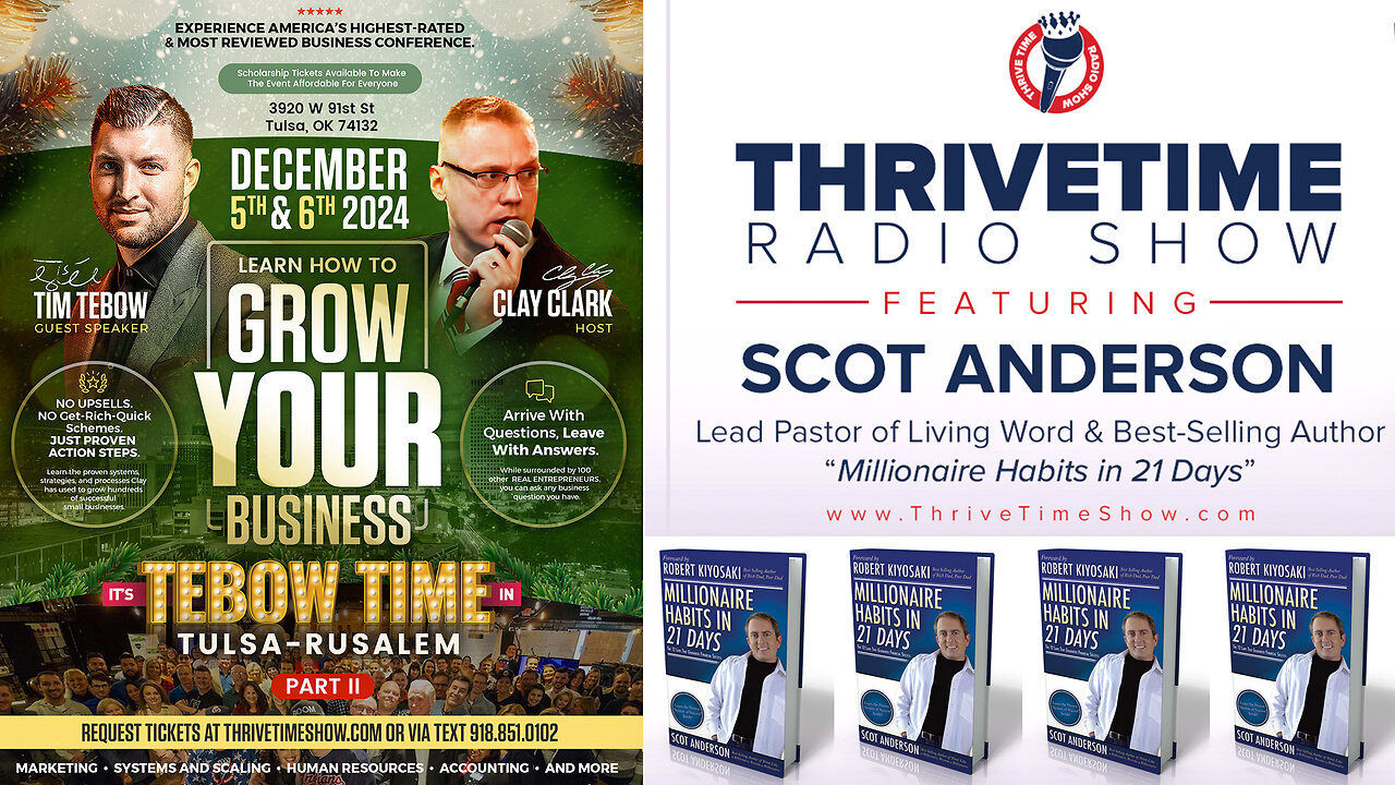 Business Conference | Why Your IQ Does Not Determine the Level of Success You Will Achieve, Why You Cannot Win Until You Decide to Stop Being a Victim + Join Tim Tebow At Clay Clark's December 5-6 Business Growth Workshop