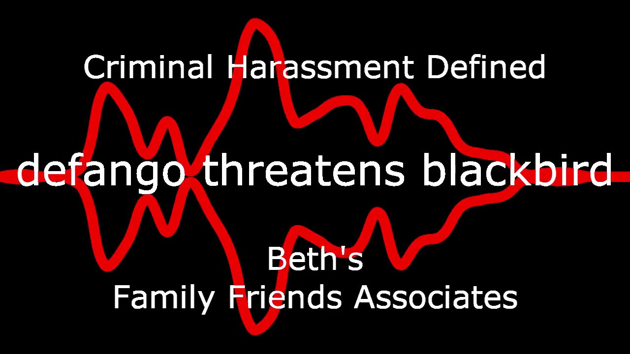 Defango Threatens Blackbird Beth Cicada3301 Trademark