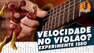 [VELOCIDADE] Como tocar rápido e ganhar velocidade no violão. Exercício 🔝 de dedilhado no violão.