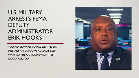 u.s. Military Arrests FEMA Deputy Director Erik Brooks 08/25/23..