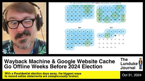 Wayback Machine & Google Website Cache Go Offline Weeks Before 2024 Election