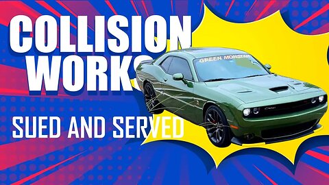 Suing Over The Green Monstah 2020 Challenger ScatPack. Collision Works Served.