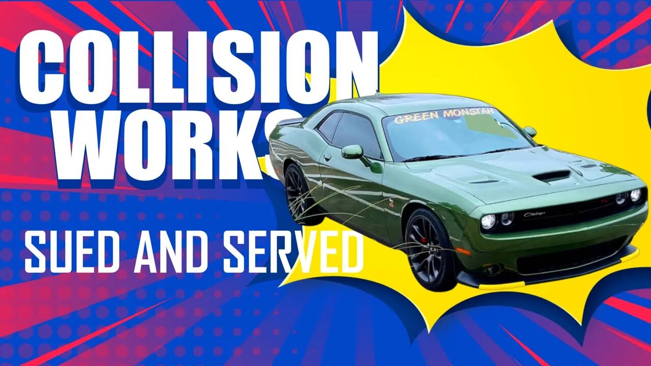 Suing Over The Green Monstah 2020 Challenger ScatPack. Collision Works Served.