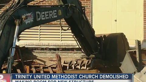 Brookside church demolished for new structure