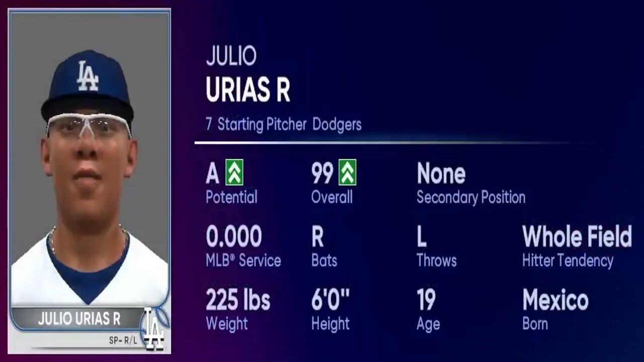 How To Create Julio Urias MLB The Show 22