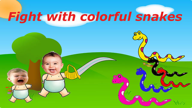 Bad Baby crying and learn colors