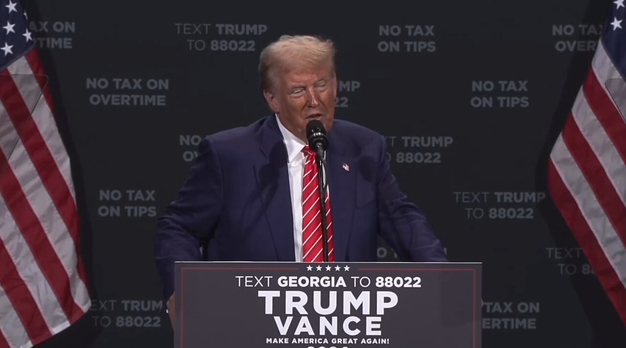 RECLAIM OUR SOVEREIGNTY! Trump promises things like this and Crowd CHEERS FOR THAT- Atlanta GA rally