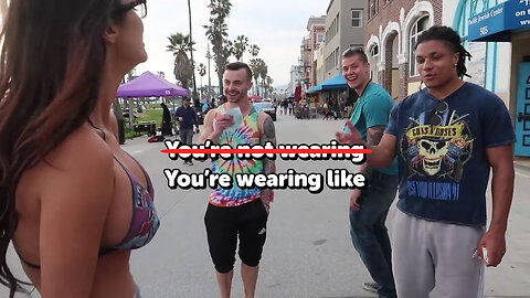 No Clothes, Just Body Paint - Public Reaction 