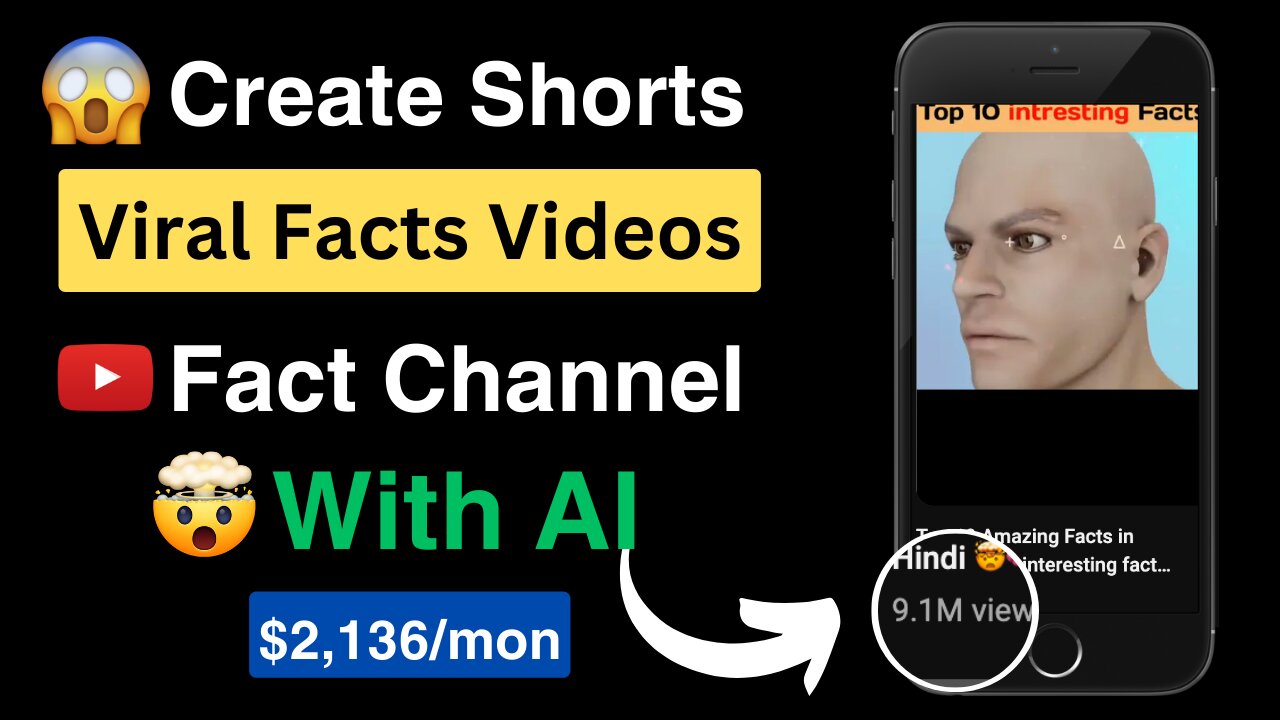 Create Short Facts Videos and Earn $2,136/month | Easy Money Making Guide