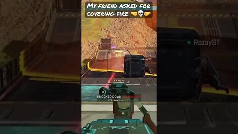 My friend asked me for covering fire 🤜💀🤛 #apexlegends #apexlegendsclips #youtubegaming #gaming