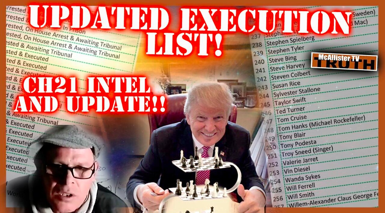 UPDATED EXECUTION LIST! CH21 INTEL! TRUMP RALLY NOTES! MUTANTS AND TIME TRAVEL!