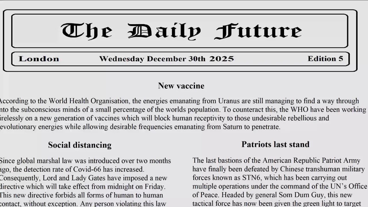 The Daily Future, edition 5