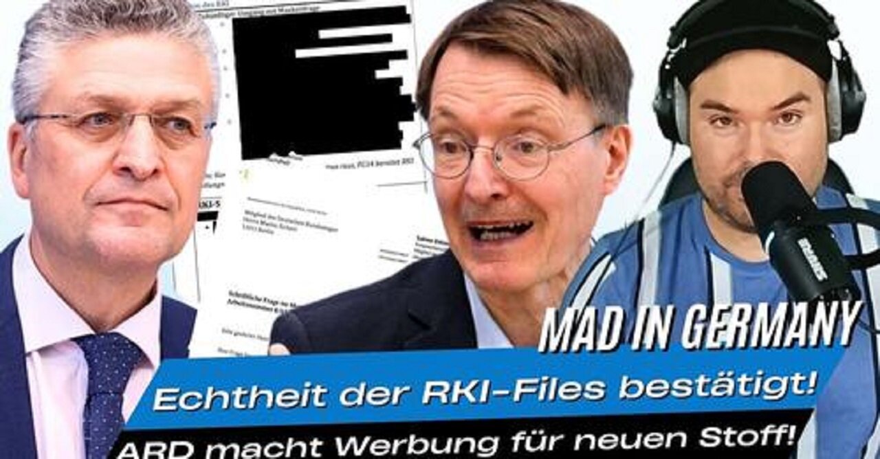 Anwalt stellt Strafanzeige wegen manipulierter RKI-Protokolle | Werbung der ARD für den neuen Stoff!