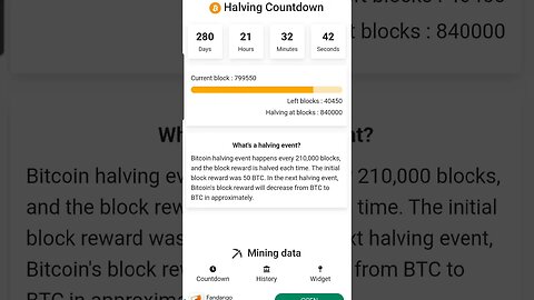 bitcoin halving countdown