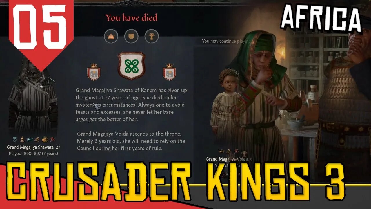 Onde Morre 1 Morre DOIS - Crusader Kings III Daura #05 [Gameplay PT-BR]