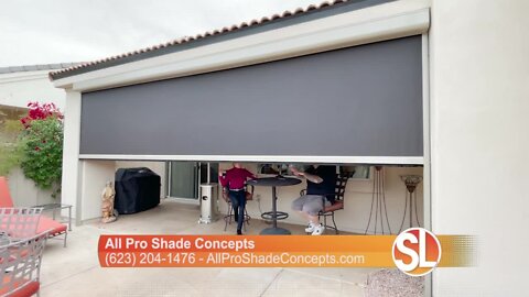 Got sun? All Pro Shade Concepts helps defeat the hot, harmful sun from getting inside your home