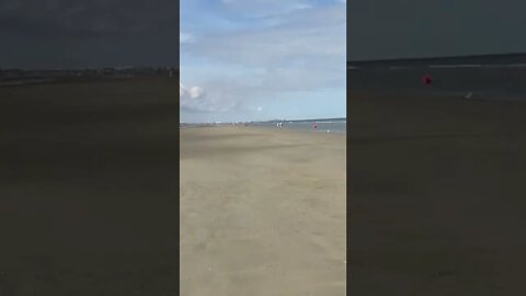 La plage de La Panne en Belgique